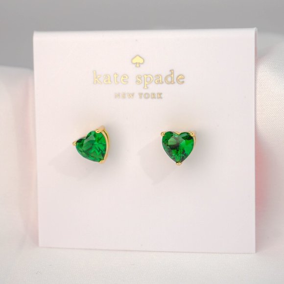 Kate Spade My Love Heart Studs Earrings + Dust Bag (Brand New)